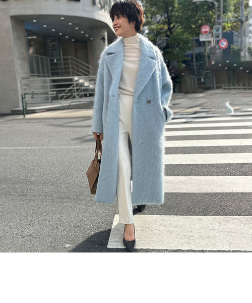 ＜飯豊まりえさん着用＞◇【WEB限定カラーあり】ループカットロングシャギーコート