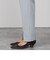 ウォッシャブルウール調フロントスリットパンツ
