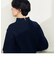 衿端パール片畦ハイネックプルオーバーニット