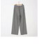 ウォッシャブル両面起毛ワイドパンツ