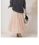 ブライトジョーゼットプリーツスカート