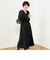 《手洗い可能》シフォンカットジャガードロングワンピース