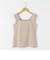 《手洗い可能》愛され サテン×ベア天2WAYタンクトップ