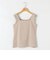 《手洗い可能》愛され サテン×ベア天2WAYタンクトップ