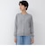 《アンサンブル対応》《手洗い可能》GIZA COTTONベーシッククルーネックカーディガン
