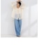 【crinkle crinkle crinkle/クリンクル クリンクル クリンクル】sheer cotton flare blouse