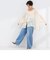 【crinkle crinkle crinkle/クリンクル クリンクル クリンクル】sheer cotton flare blouse