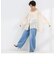 【crinkle crinkle crinkle/クリンクル クリンクル クリンクル】sheer cotton flare blouse