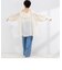 【crinkle crinkle crinkle/クリンクル クリンクル クリンクル】sheer cotton flare blouse