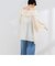 【crinkle crinkle crinkle/クリンクル クリンクル クリンクル】sheer cotton flare blouse