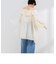 【crinkle crinkle crinkle/クリンクル クリンクル クリンクル】sheer cotton flare blouse