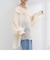 【crinkle crinkle crinkle/クリンクル クリンクル クリンクル】sheer cotton flare blouse