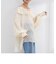 【crinkle crinkle crinkle/クリンクル クリンクル クリンクル】sheer cotton flare blouse