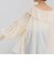 【crinkle crinkle crinkle/クリンクル クリンクル クリンクル】sheer cotton flare blouse