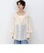 【crinkle crinkle crinkle/クリンクル クリンクル クリンクル】sheer cotton flare blouse