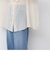 【crinkle crinkle crinkle/クリンクル クリンクル クリンクル】sheer cotton flare blouse