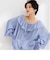 【crinkle crinkle crinkle/クリンクル クリンクル クリンクル】sheer cotton flare blouse