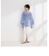 【crinkle crinkle crinkle/クリンクル クリンクル クリンクル】sheer cotton flare blouse