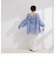 【crinkle crinkle crinkle/クリンクル クリンクル クリンクル】sheer cotton flare blouse