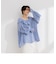 【crinkle crinkle crinkle/クリンクル クリンクル クリンクル】sheer cotton flare blouse