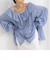 【crinkle crinkle crinkle/クリンクル クリンクル クリンクル】sheer cotton flare blouse