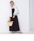 接触冷感/撥水ストレッチギャザースカート