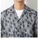 総柄オープンカラーメッシュシャツ
