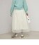 ウォッシャブルシアーダンボールタックスカート