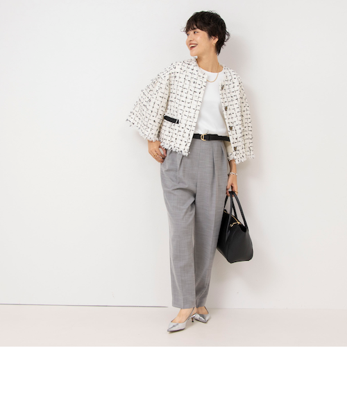 ツイードショートジャケット｜ノーリーズの通販｜&mall（アンドモール