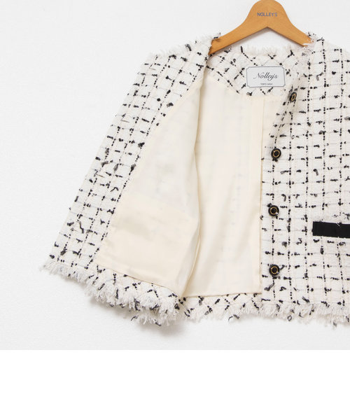 ツイードショートジャケット｜ノーリーズの通販｜&mall（アンドモール