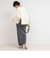 【WEBスタッフ林&二見別注】《オールシーズン対応》着痩せ細リブニットタイトスカート