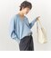 《手洗い可能》深Vネックプルオーバーニット
