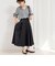 タフタタックフレアスカート