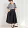 タフタタックフレアスカート