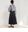タフタタックフレアスカート