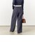 ウォッシャブル折り返しチノワイドパンツ