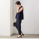 《セットアップ対応》ウォッシャブルカットジョーゼットバックスリットパンツ