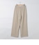 【追加】《オールシーズン対応》ウォッシャブルダブルクロスサテンイージーワイドパンツ