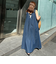 【RM denim】ロング丈テンセルデニムワンピース