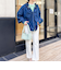 【RM denim】スリットクロップドハイウエストデニム