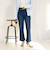 【RM denim】スリットクロップドハイウエストデニム