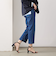 【RM denim】スリットクロップドハイウエストデニム