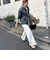 【RM denim】スリットフレアハイウエストデニム