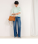 【RM denim】スリットフレアハイウエストデニム