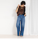 【RM denim】スリットフレアハイウエストデニム