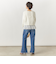 【RM denim】スリットフレアハイウエストデニム