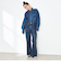 【RM denim】センタープレスハイウエストデニム