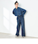 【RM denim】センタープレスハイウエストデニム