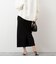 《手洗い可能》《オールシーズン/セットアップ対応》ラメリブニットスカート