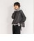 《手洗い可能》メッシュボートネックプルオーバーニット
